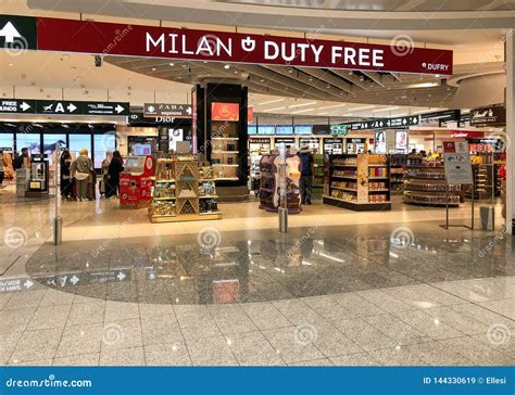 duty free shops in milan